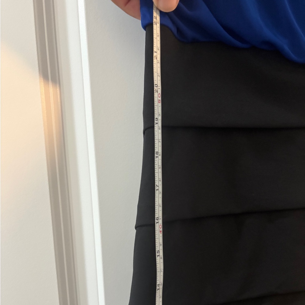 EnFocus Studio size 4 blue and black dress.  Sheer dark blue on the top. - Picture 6 of 6